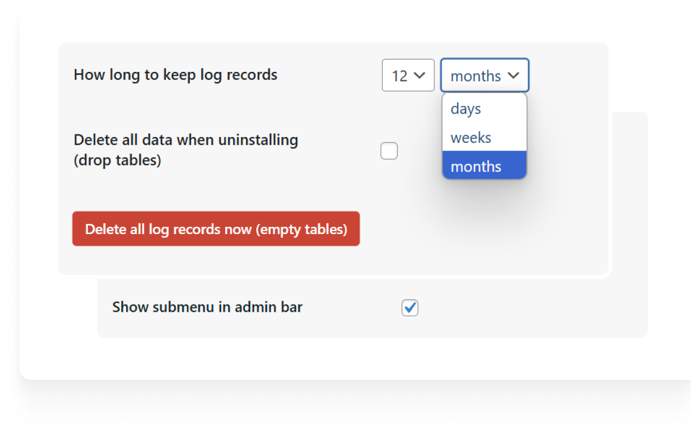 WordPress Audit Log Plugin with Log Retention